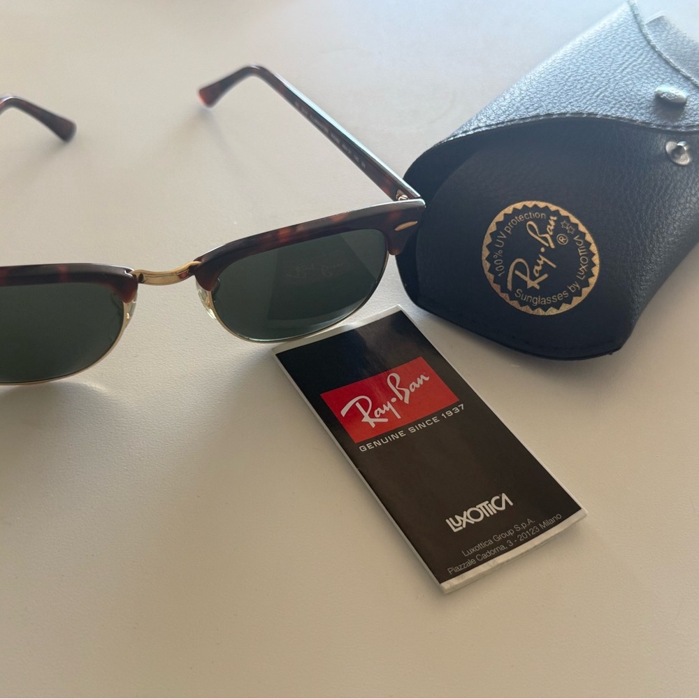 NEW Unisex Ray-Ban Tortoise Frame Sunglasses with Black Case